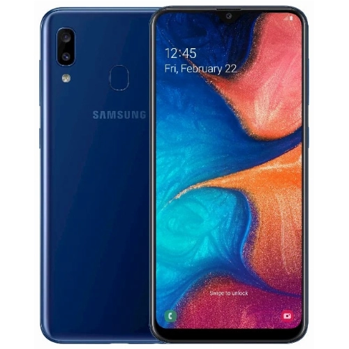 Смартфон Samsung Galaxy A20 3/32 ГБ, синий