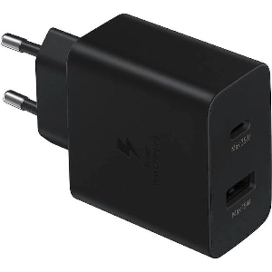 Сетевое ЗУ Samsung EP-TA220 35 Вт на два выходных порта USB-C, черный