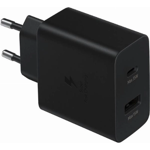Сетевое ЗУ Samsung EP-TA220 35 Вт на два выходных порта USB-C, черный