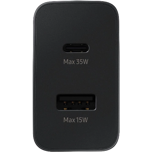 Сетевое ЗУ Samsung EP-TA220 35 Вт на два выходных порта USB-C, черный