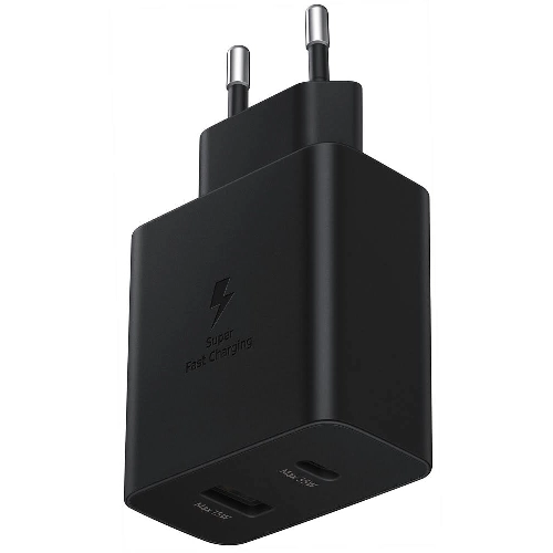 Сетевое ЗУ Samsung EP-TA220 35 Вт на два выходных порта USB-C, черный