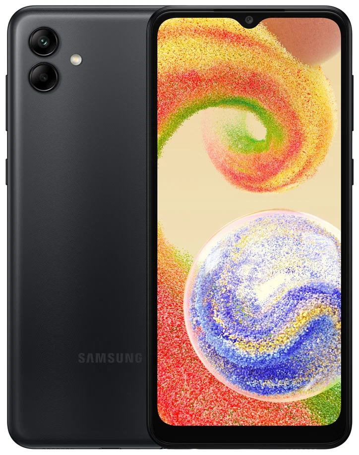 Смартфон Samsung Galaxy A04 3/32 ГБ, черный