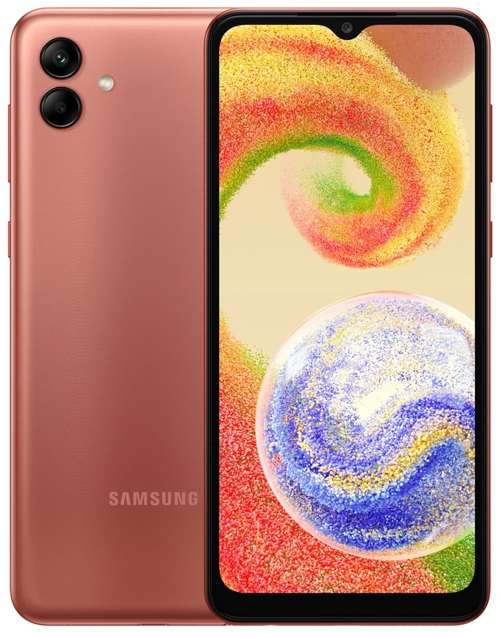 Смартфон Samsung Galaxy A04 3/32 ГБ, медный